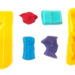 Book Diploma Graduation Cap Graduate 4 Cavity Cream Cheese Mint Mold Candy Melts Fondant Chocolate Soap
