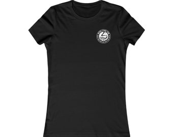 Women's Some Cake With Coffee Tee MERCH by Intoxi-Cake-Tion (White on Black) Small Logo