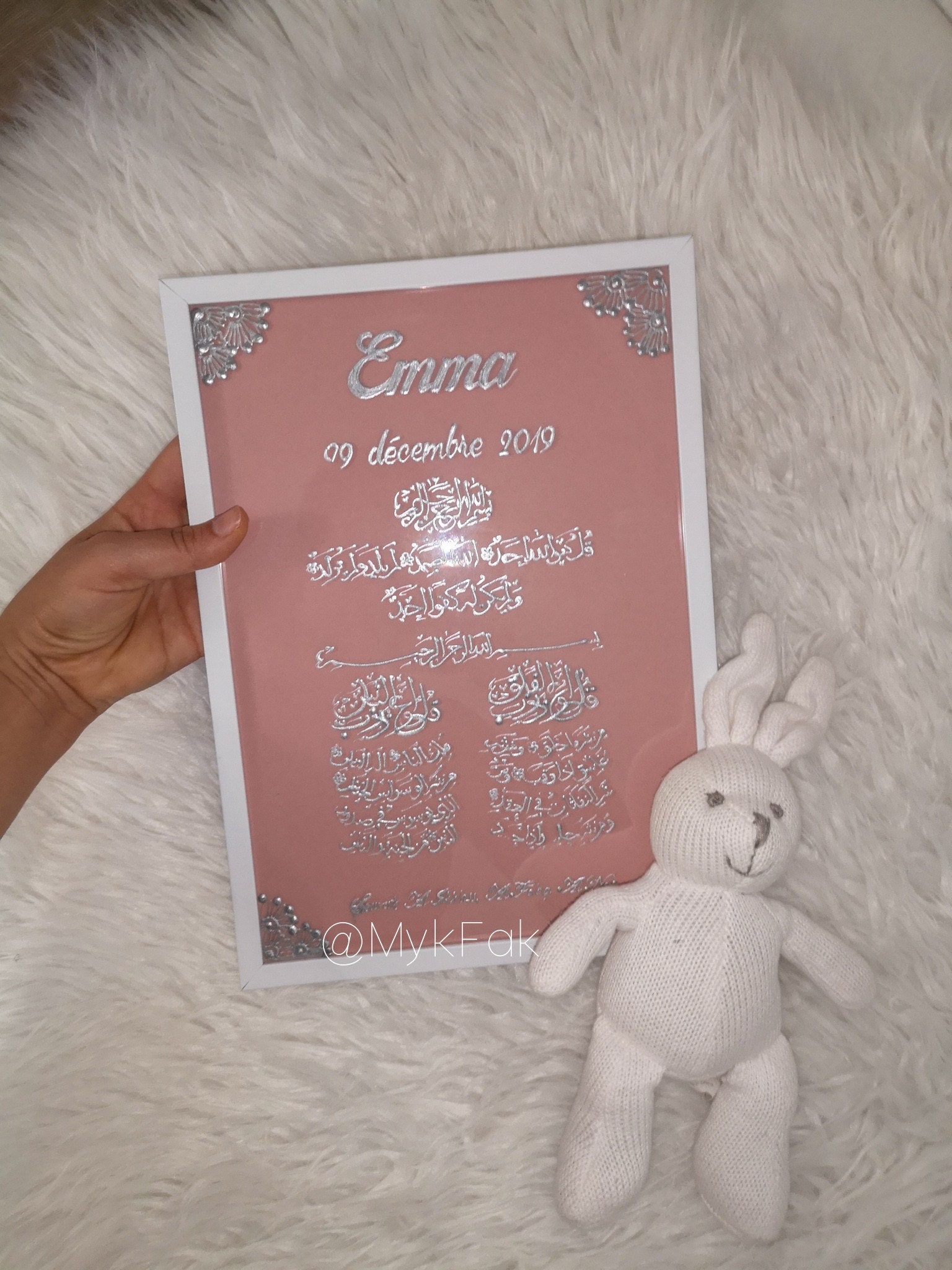 Cadre A4 Calligraphie