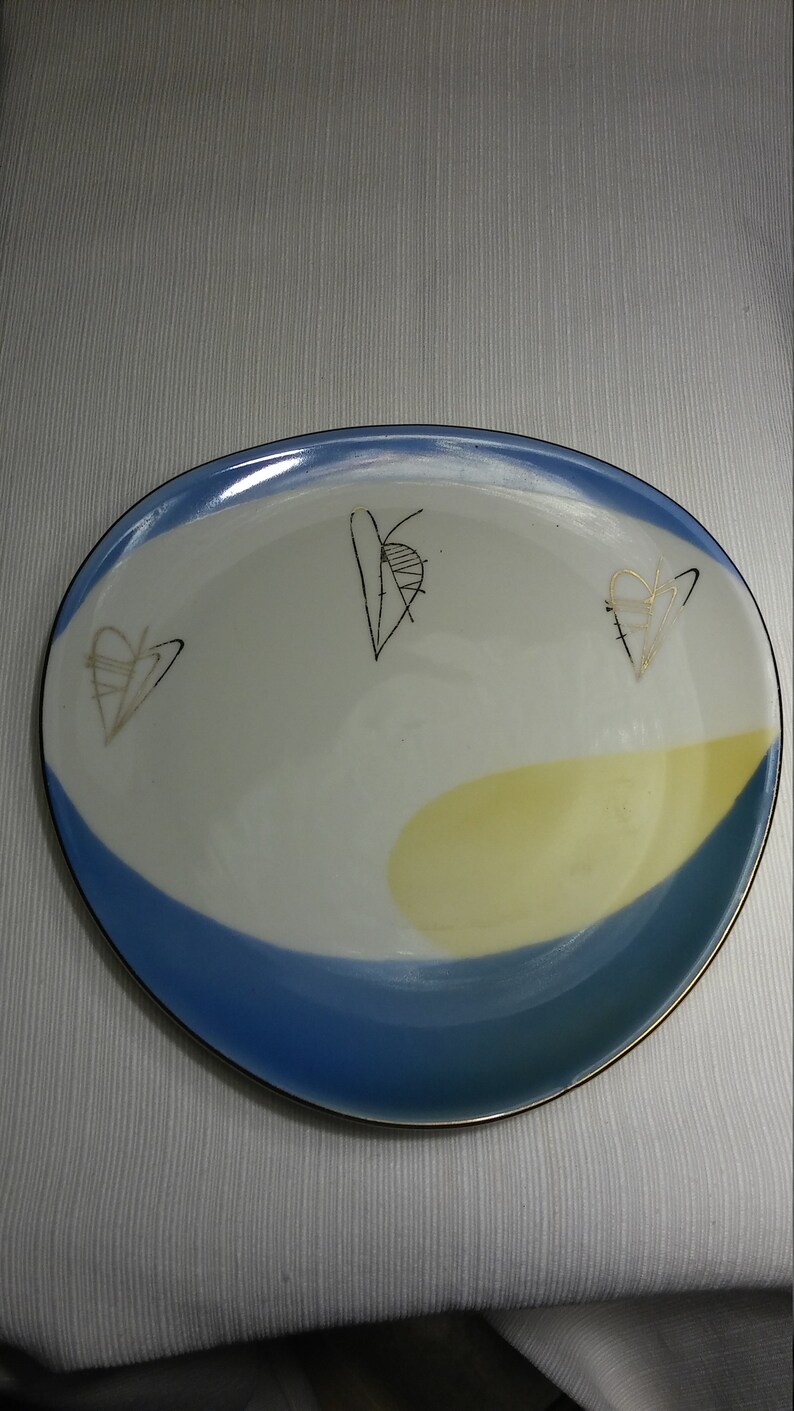 Vintage SCHIRNDING Bavaria Mid Century Heart Plate