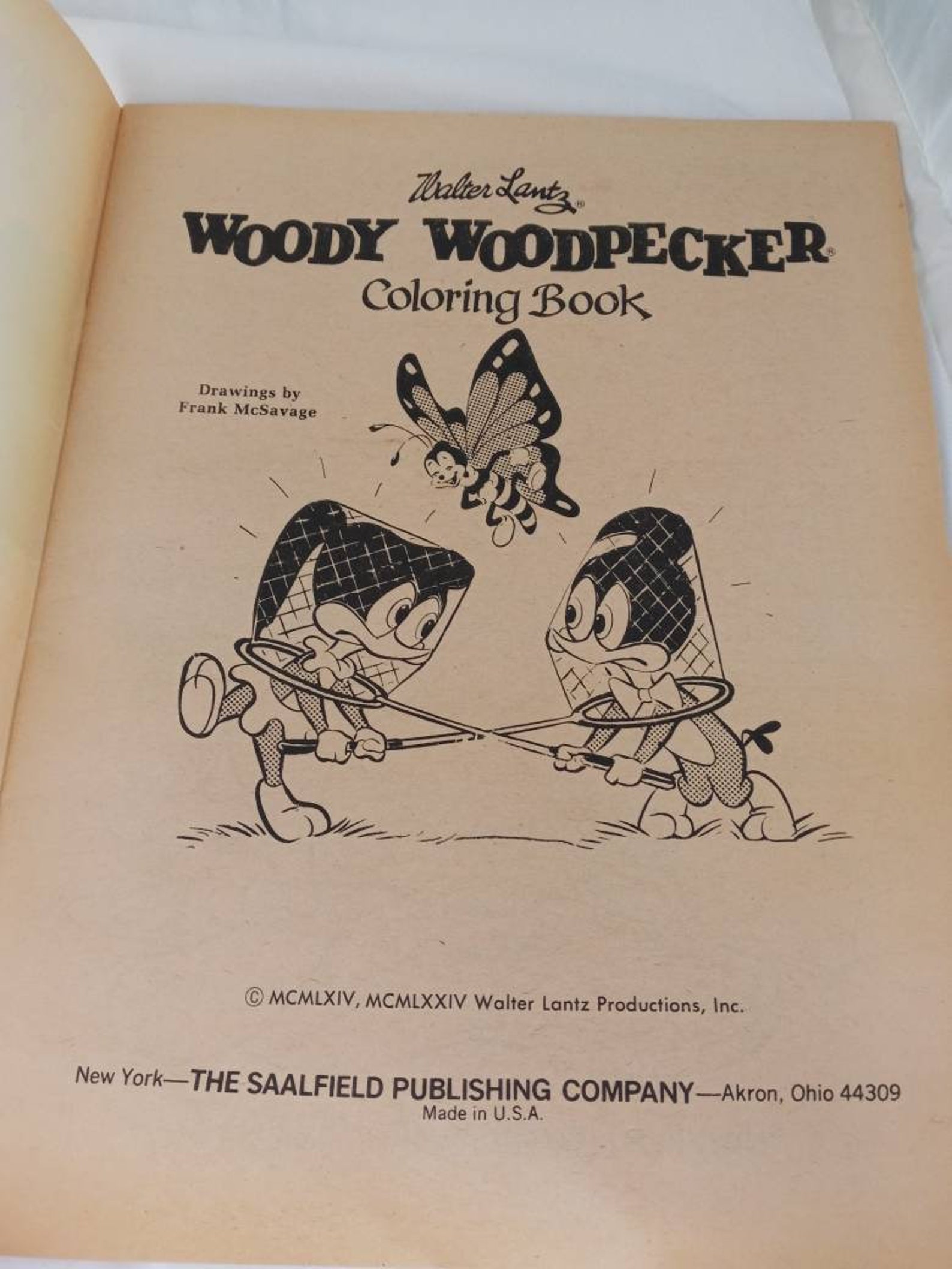 Vintage Woody Woodpecker Unused Coloring Book | Etsy