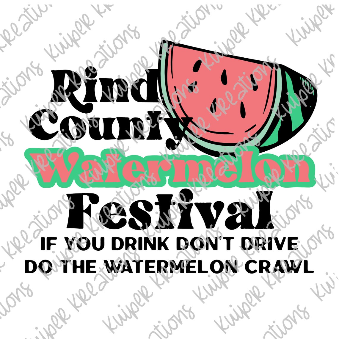 Rind County Watermelon Festival SVG & PNG Tracy Byrd Etsy