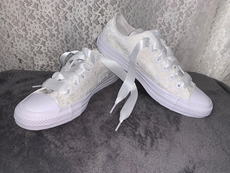 Converse de dentelle personnalisée pour le mariage la Etsy