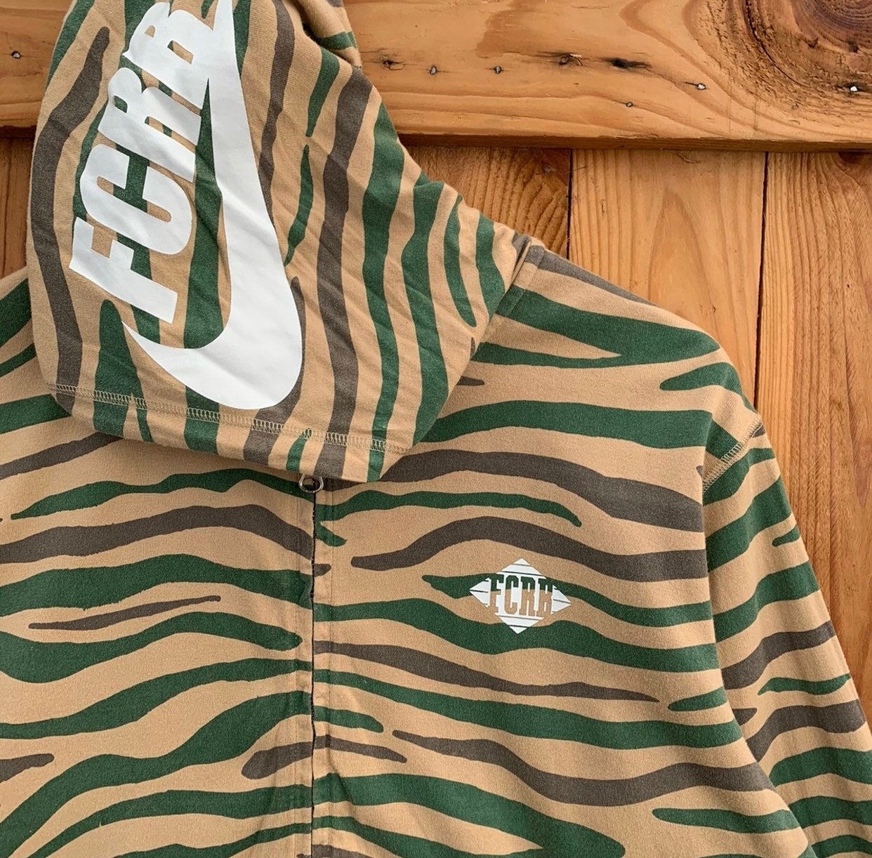 Nike X FCRB Hoodie Camo Tiger Stripe Nike Hoodie Pullover Nike