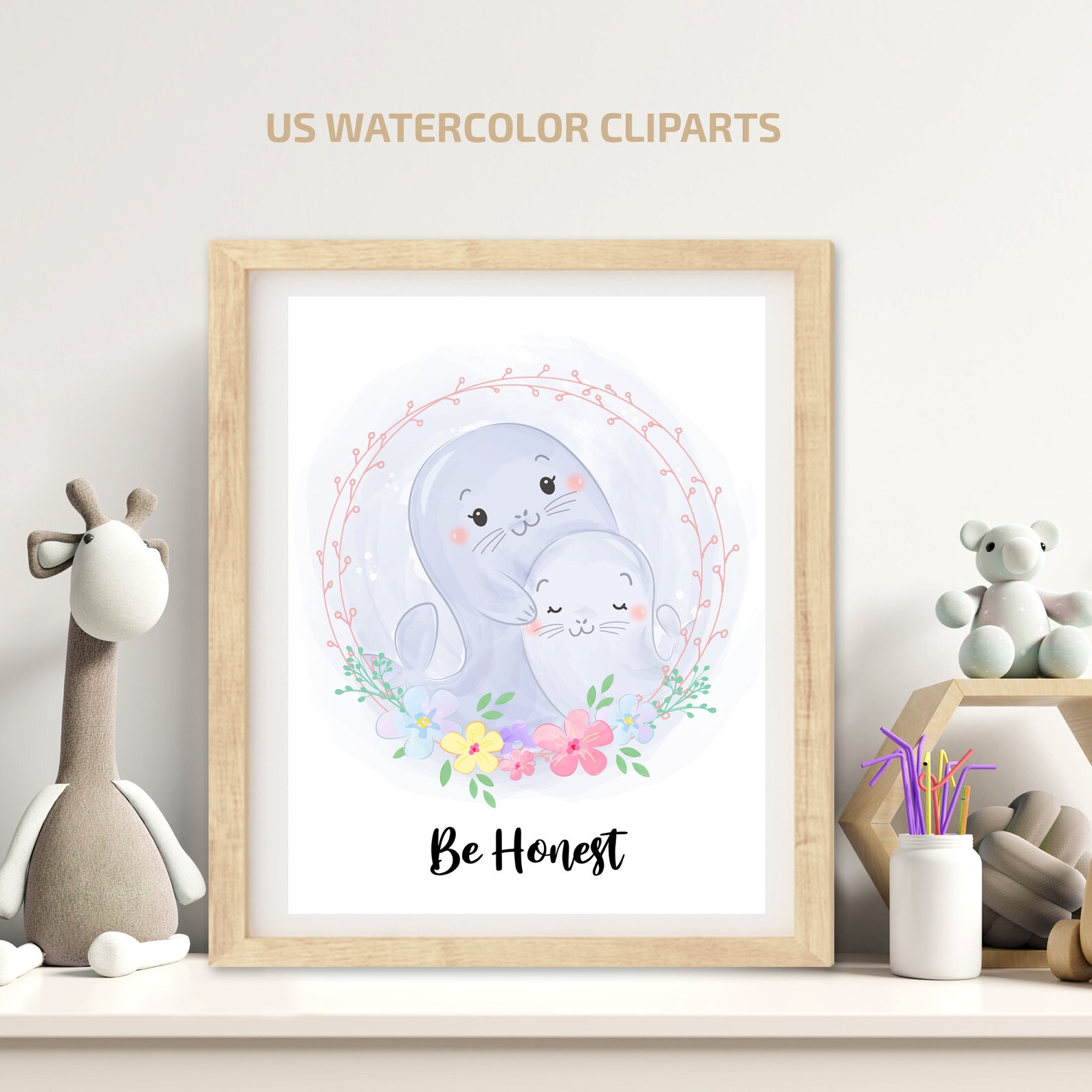 Nursery Wall Art Decor Nursery Decor Print Nursery Animals | Etsy