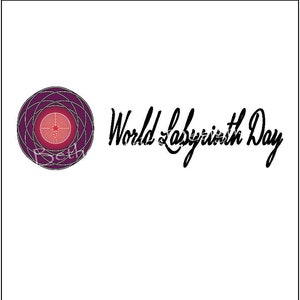 World Labyrinth Day Mandala, walk a labyrinth, digital files