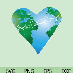 Herzförmiger World Earth Day Every Day Love the Earth T-shirts, Sticker, Notizkarten, Clipart