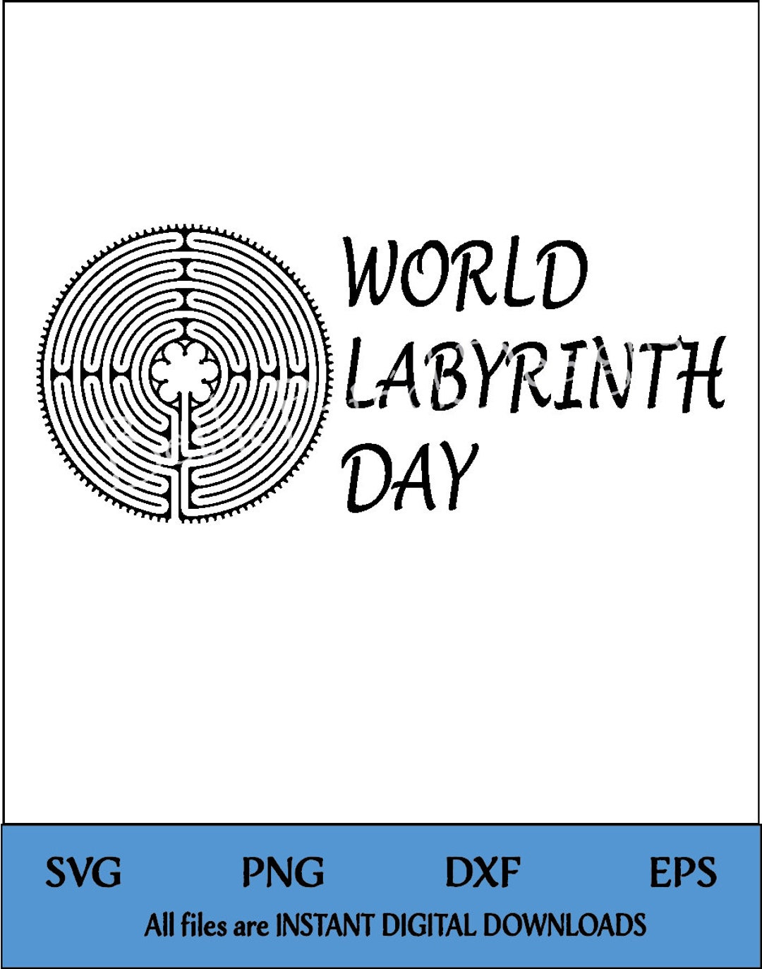 World Labyrinth Day, Walking Meditation, Digital Files Etsy