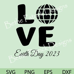 Love Earth Day 2023, Elke dag, Hart, T-shirts, Stickers, Wenskaarten, Clipart