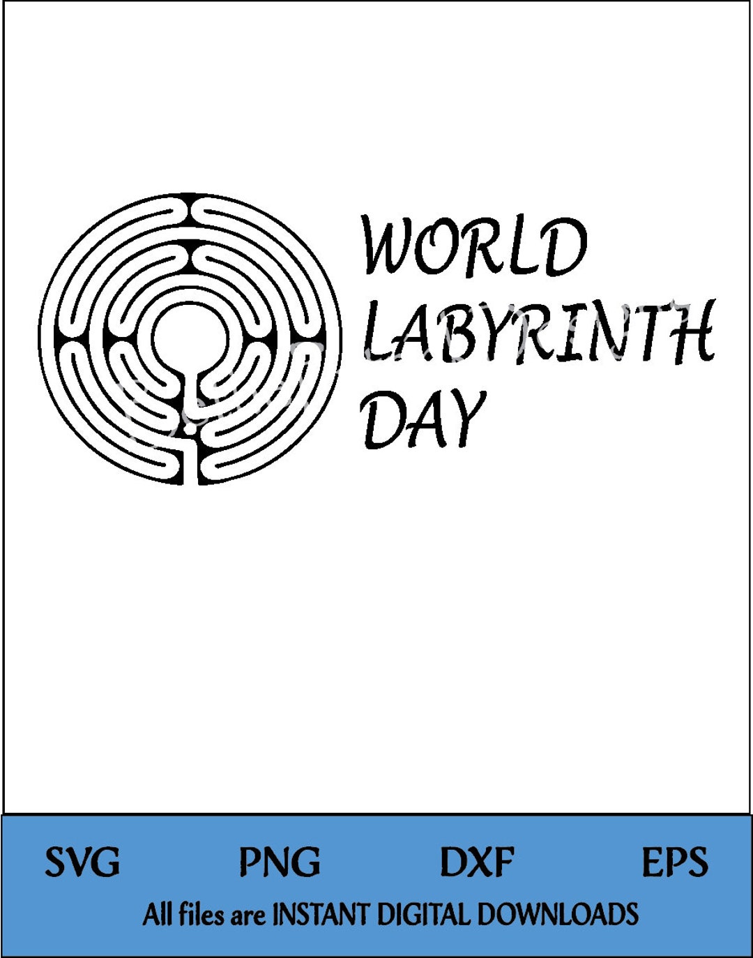 World Labyrinth Day, Walk a Labyrinth, Digital Files Etsy