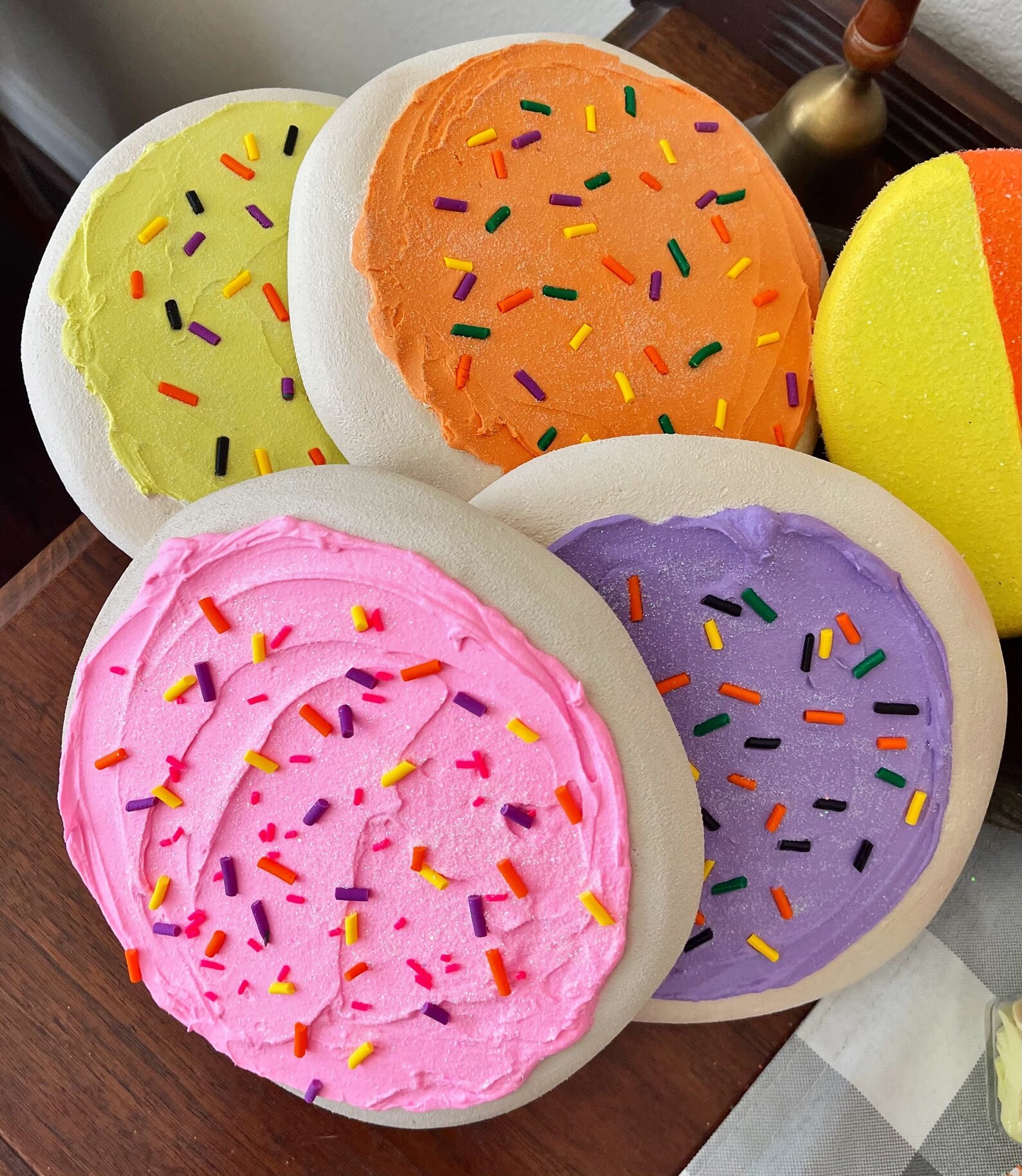 Large Fake Sugar Cookies Halloween Cookies Fall Decorations Etsy