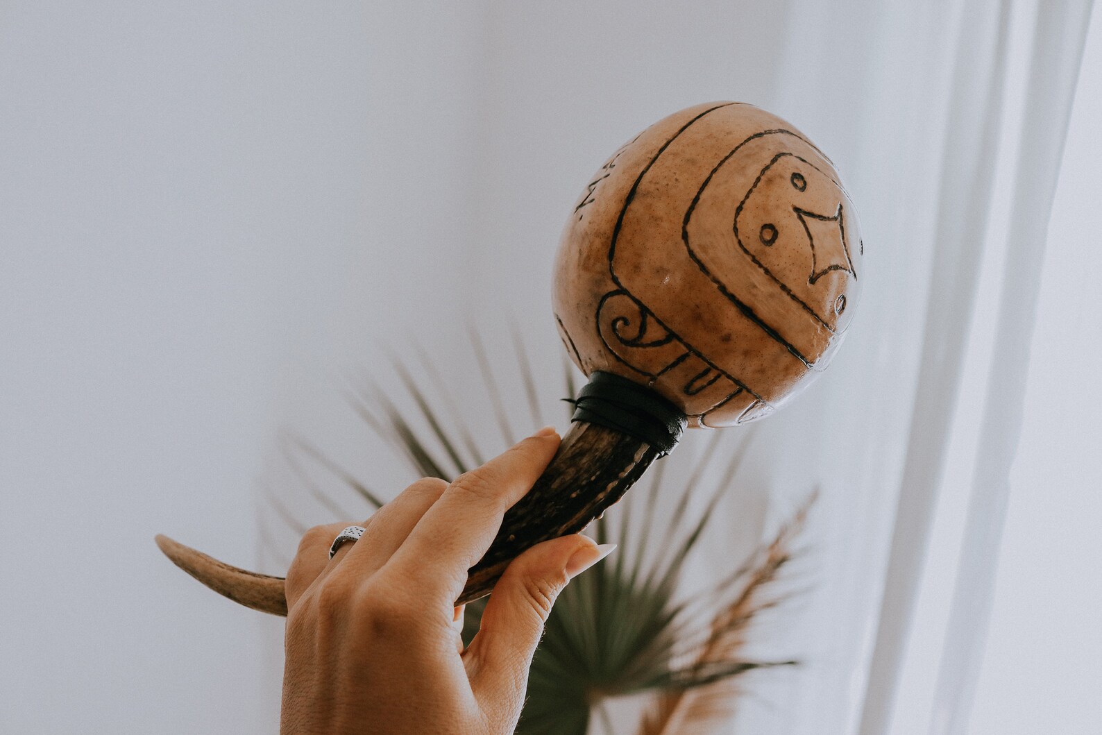 Ayacachtli Mexica Gourd Rattle Mayan Rattle Instrument Etsy