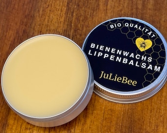 Bio Bienenwachs Lippenbalsam – Lippenpflege mit Sheabutter, Kokosöl – Naturkosmetik, Handgemacht, neues Design & mehr Inhalt