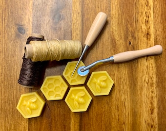 Garn wachsen und pflegen – reines Bienenwachs für Nähen, Stricken & Leder | Naturwachs ohne Zusätze