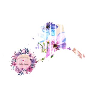 Alaska State Floral Sublimation Digital Download