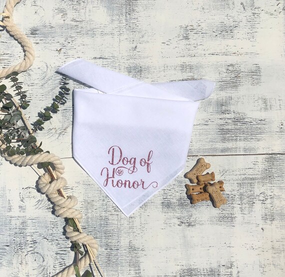 ENGAGEMENT DOG BANDANA Wedding Dog Bandana Dog of Honor Etsy