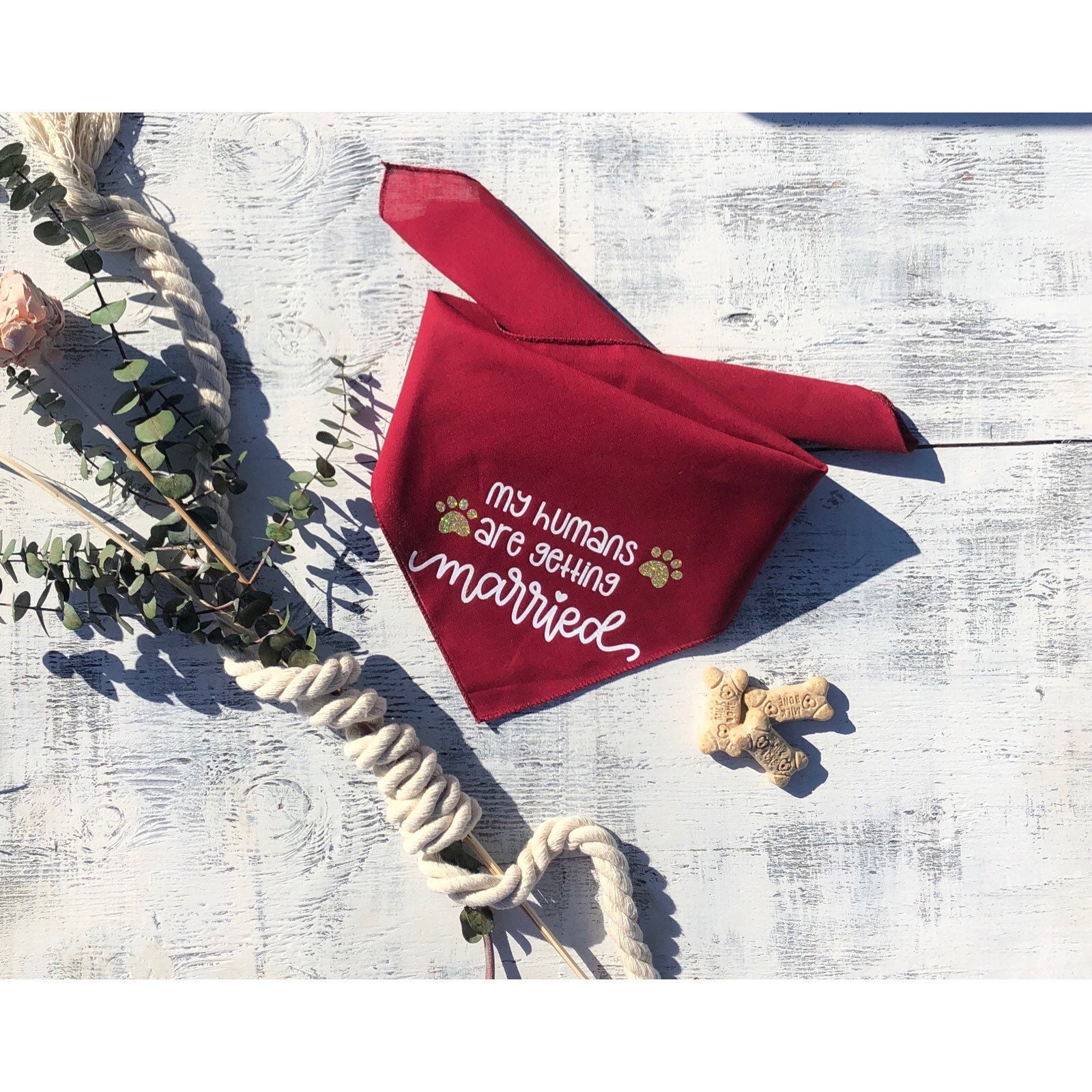 ENGAGEMENT DOG BANDANA Wedding Dog Bandana My Parents Are Etsy