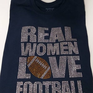 Strass Fußball Sweatshirt - Bling Sweatshirt - Fußball Bling - Damenbekleidung - Bling Shirt