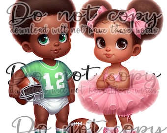 Touchdown or Tutus PNG, Gender Reveal PNG, Pink or Green, pregnancy Announcement PNG