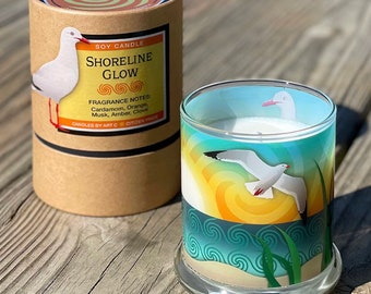 Shoreline Glow Soy Candle, Coastal Collection