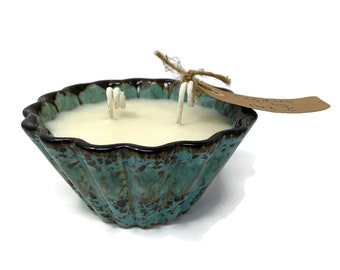 Pottery Bowl Soy Candle - Music by the Sea