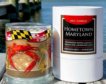 Hometown Maryland Soy Candle, Coastal Collection