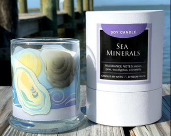 Sea Minerals Soy Candle, Coastal Collection