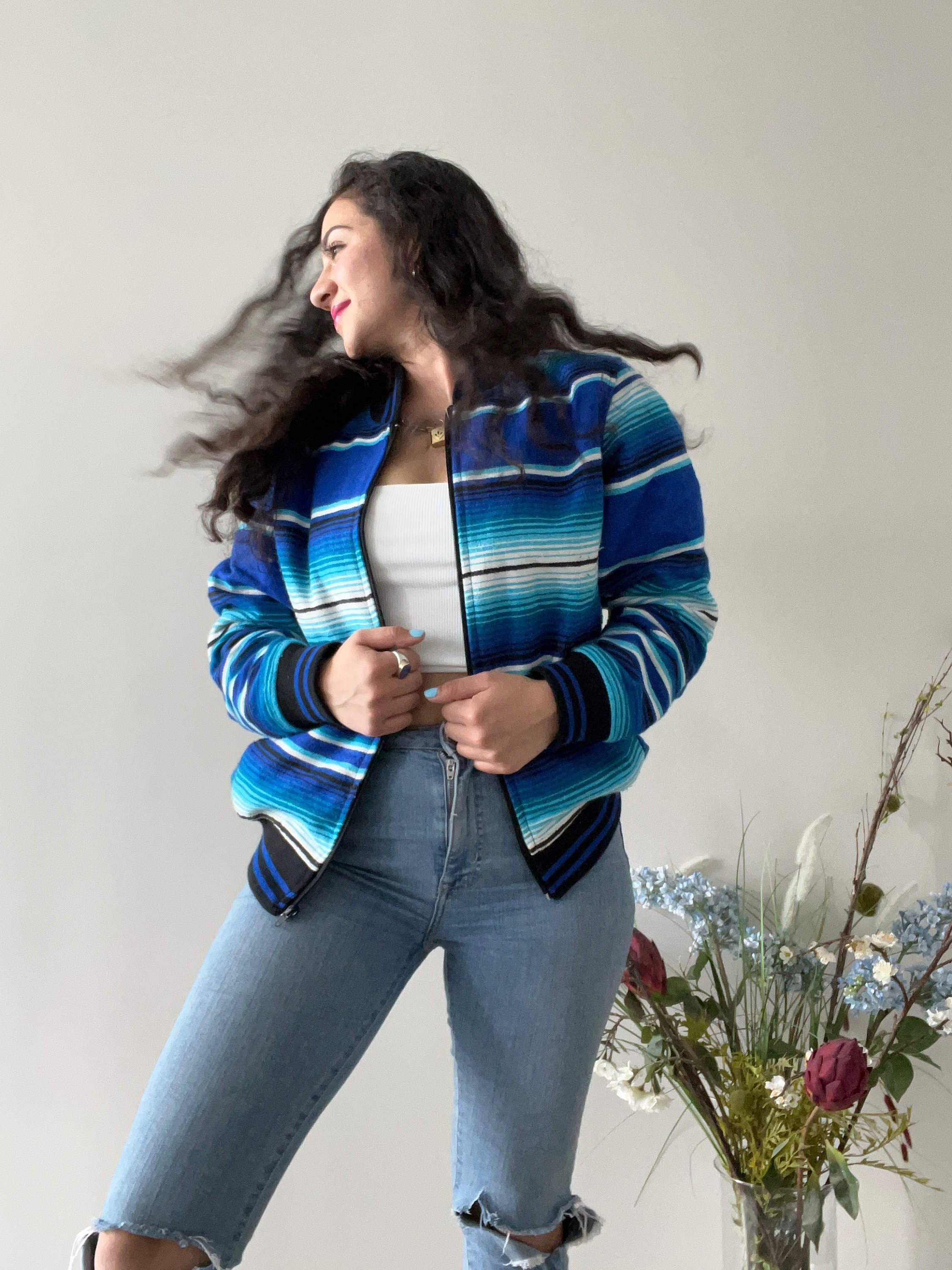 Jacket Mexican Sarape, Mexican Unisex Jacket, Chamarra De