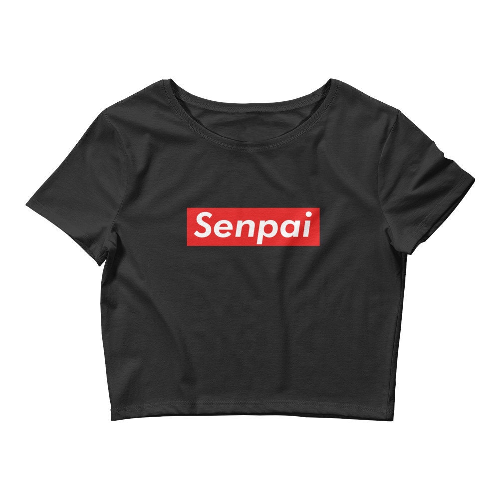 Girls Crop Top Senpai Tee