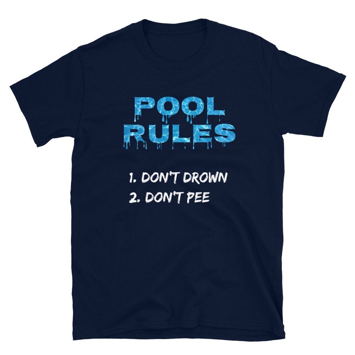 Funny Pool Shirt Pool Rules Shortsleeve Tshirt Etsy UK