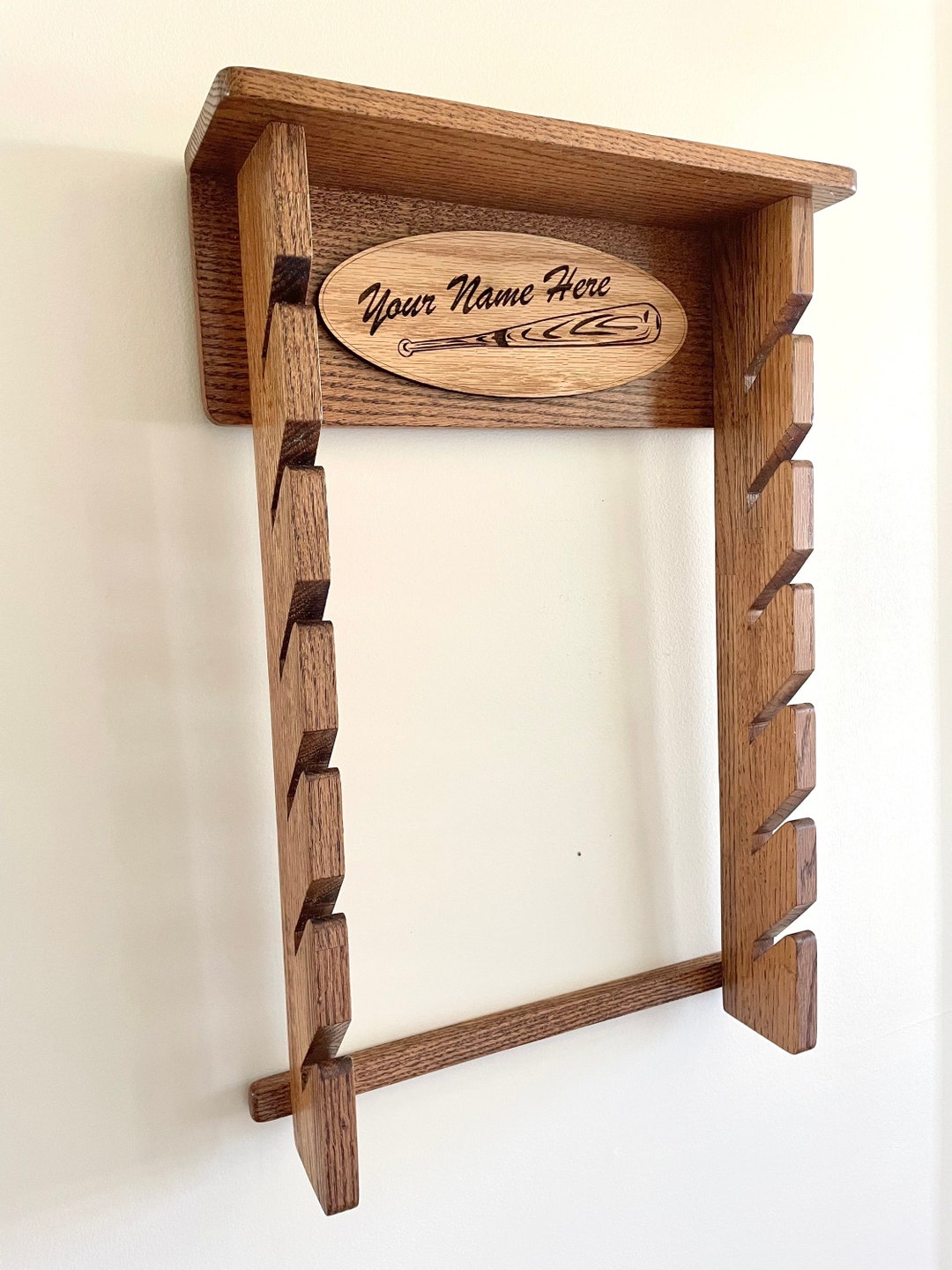 Oak Hat Rack MADE TO ORDER With Engraved Emblem - Etsy