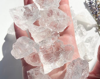 One (1) Raw Clear Quartz Crystal, Natural raw clear crystal chunk, crystal for crown chakra healing, master healer crystal, Spiritual gifts