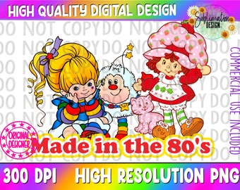 Rainbow Brite Png| Sublimation Png |80s characters Png |80s cartoons | sublimation design| Rainbow Brite Sublimation |80's sublimation Png |