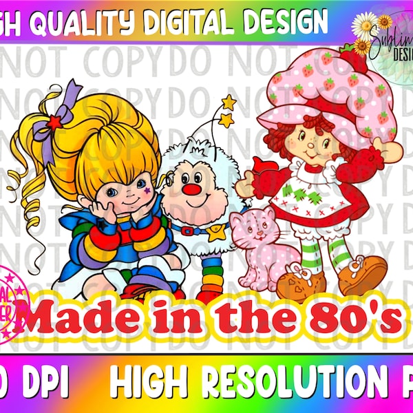 Rainbow Brite Png| Sublimation Png |80s characters Png |80s cartoons | sublimation design| Rainbow Brite Sublimation |80's sublimation Png |