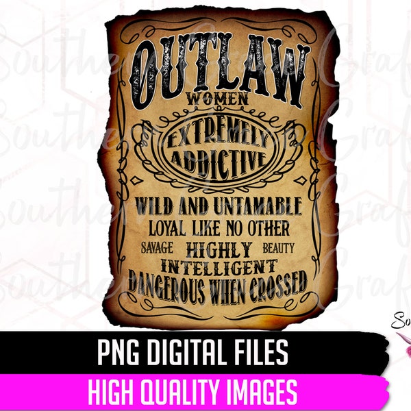Outlaw Png| Outlaw women Png| Sublimation File| Png For Sublimation| Morgan Png | Western Png| Outlaw sublimation Png| Wanted png