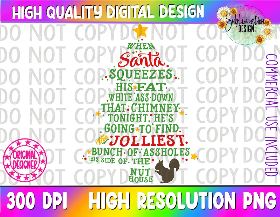 Jolliest Bunch of Asssholes Png |christmas Png |christmas Vacation ...