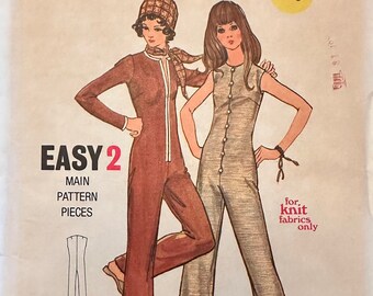 Butterick 6015 Jumpsuit for Knits Sz 7Junior Petite Bust 32