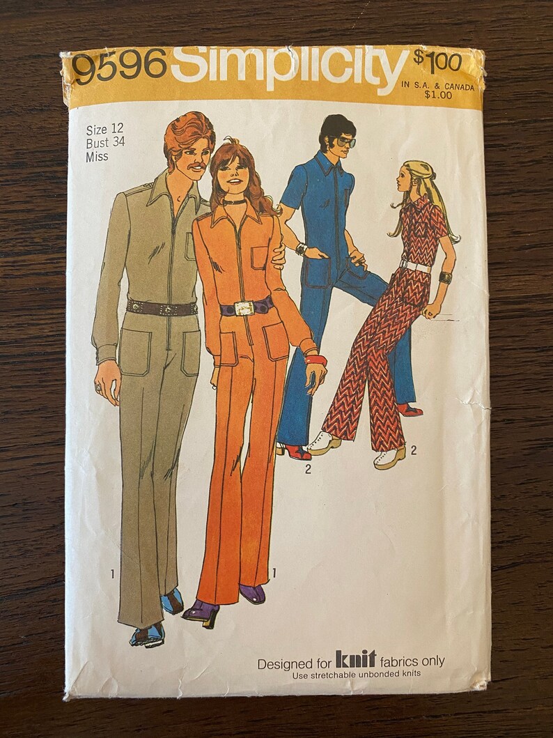 Simplicity 9596 Misses Jumpsuit