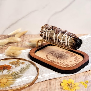 Sage Burner for Smudge Sticks – Handmade Incense Holder, Altar & Witchcraft Supplies