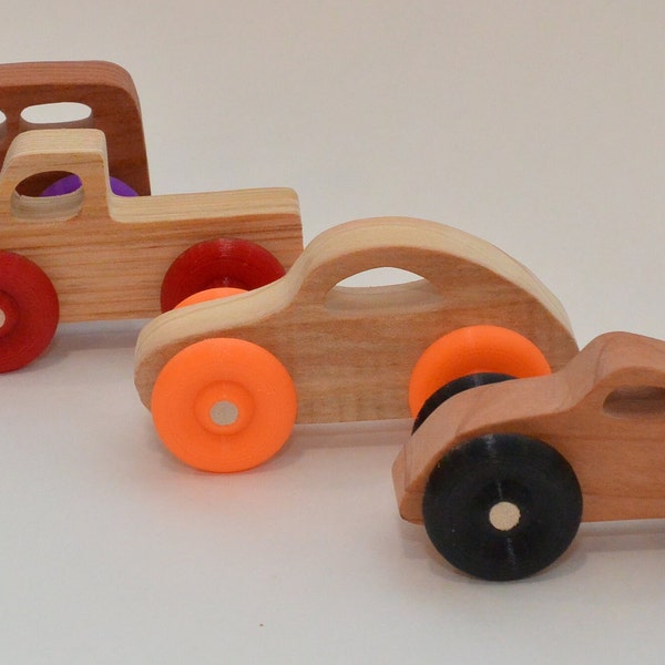 Unique Handcrafted Wooden Cars and Trucks - A Timeless Gift for Kids, Wooden Toy Car, Wood Car Toy on Wheels, Handmade Wooden Toys,