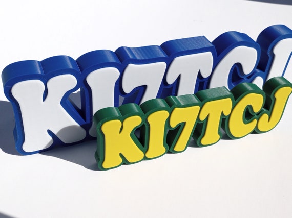 Personalized 3D Printed Ham Radio Call Sign 2" - A Unique Present for Radio Buffs