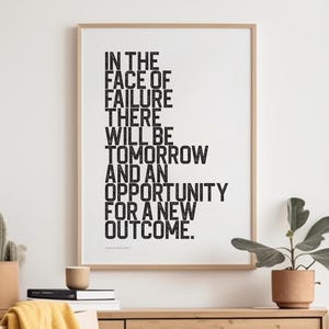 Inspirational Wall Art Printable Poster Digital Quote Print for Room Office or Dorm Decor Growth Mindset Motivation or Resilience Artwork
