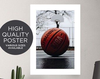 Basketball Poster Sports Wall Art for Home Gym Teen Room Decor or Gift for Basketball Players & Fans PRINTED Poster