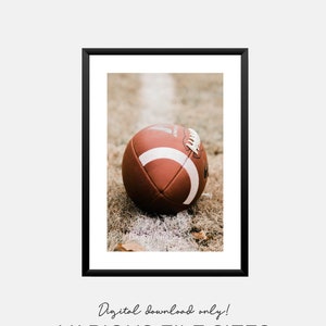 NFL Football Wall Art Printable American Football Print Out Poster for Teen Room Decor Digital Grid Iron Sports Ball Photograph