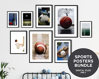 Children Sport Poster Prints Digital Boy Room Sport Photography Artwork Youth Bedroom Decor Instant Download Athlete Inspiration