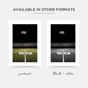 Football Field Poster Instant Download Sports Wall Art Prints Home ...