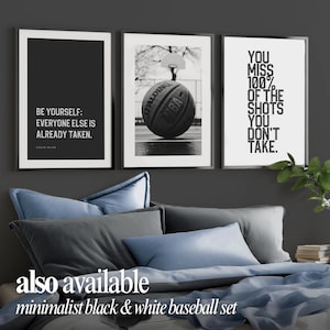 Basketkorgfotografi svartvitt för tonårssovrum eller studentrum väggkonst minimalistisk affischtryck digital nedladdning basketaffisch bild 10