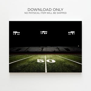Football Field Poster Instant Download Sports Wall Art Prints Home ...
