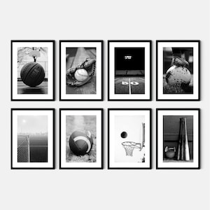 Pacote de pôster digital esportivo para quarto de criança, arte de parede esportiva, download instantâneo, decoração esportiva para quarto de criança, decoração esportiva para jovens, para impressão