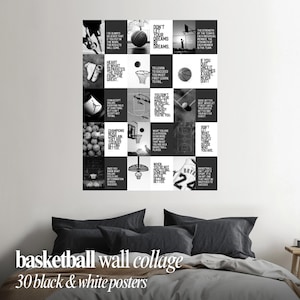 Basketball Wall Collage Kit 30 Prints | Teen Boy Room Decor | Boys Bedroom Wall Art | Digital Download Printable